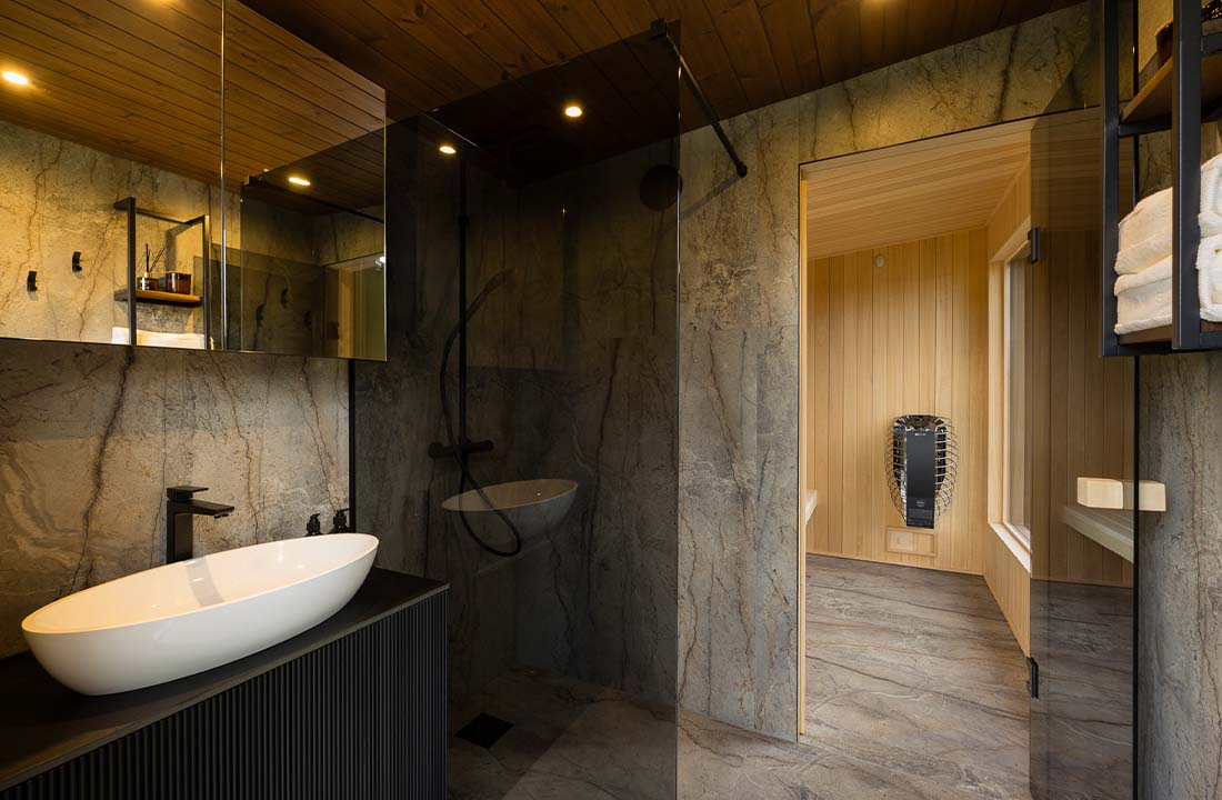 Sauna ogrodowa therma imperia model z restroomem - obrazek 6