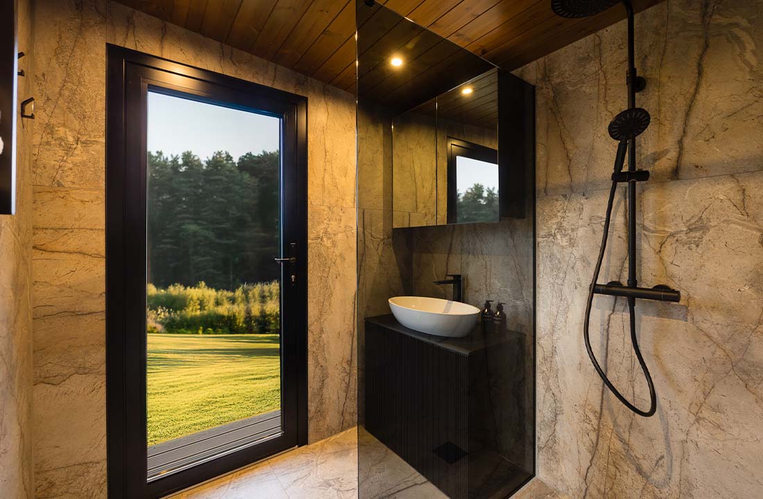 Sauna ogrodowa therma imperia model z restroomem - obrazek 5